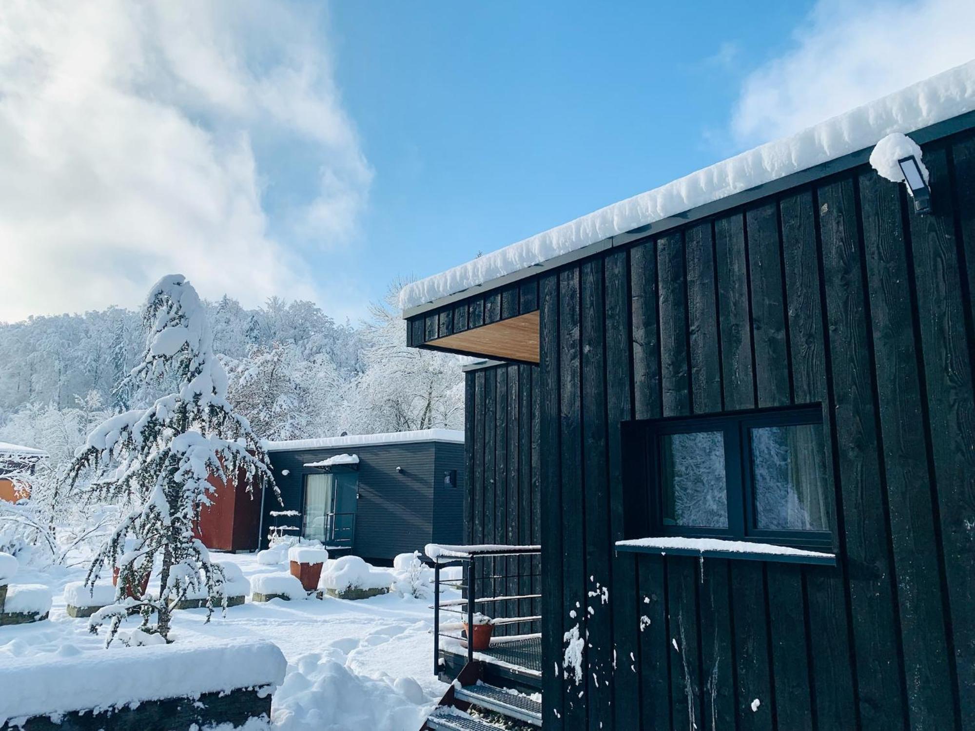 Hjem - Tiny Homes Direkt Am Wald Zwischen Allgaeu & Bodensee Bergatreute Exteriér fotografie